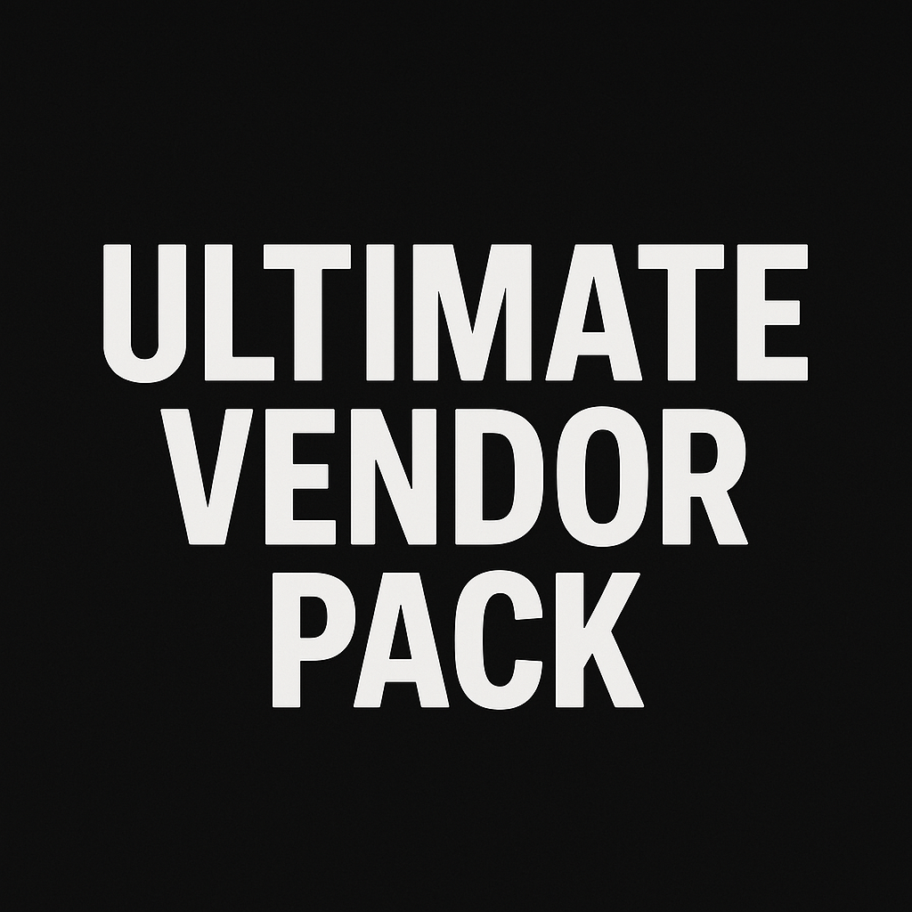 ULTIMATE VENDOR PACK